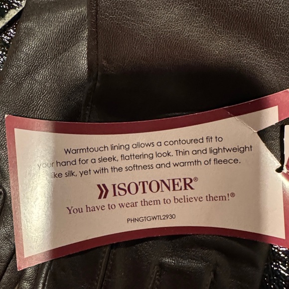 Isotoner Leather gloves - Picture 5 of 5